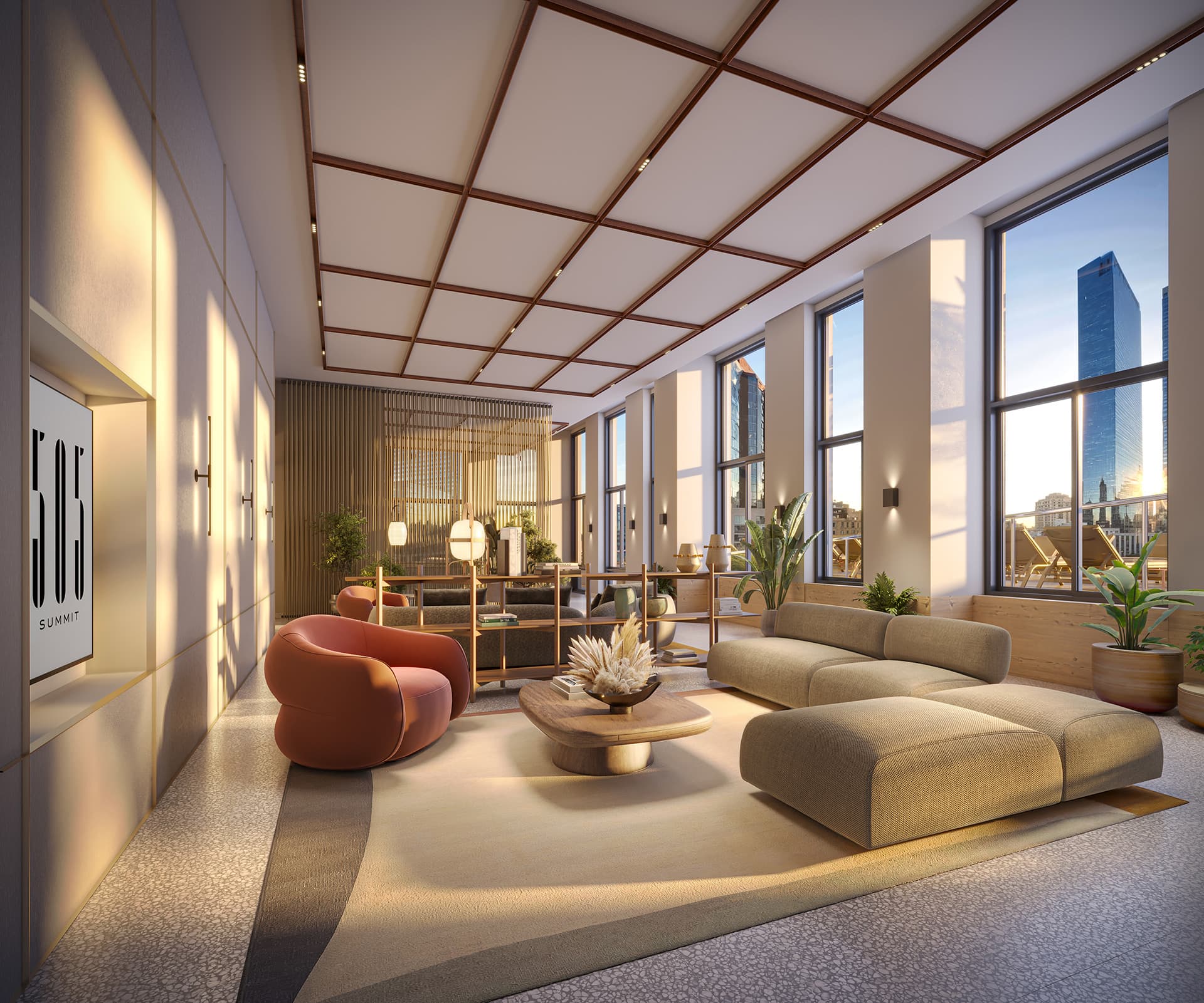 505 Summit residents lounge